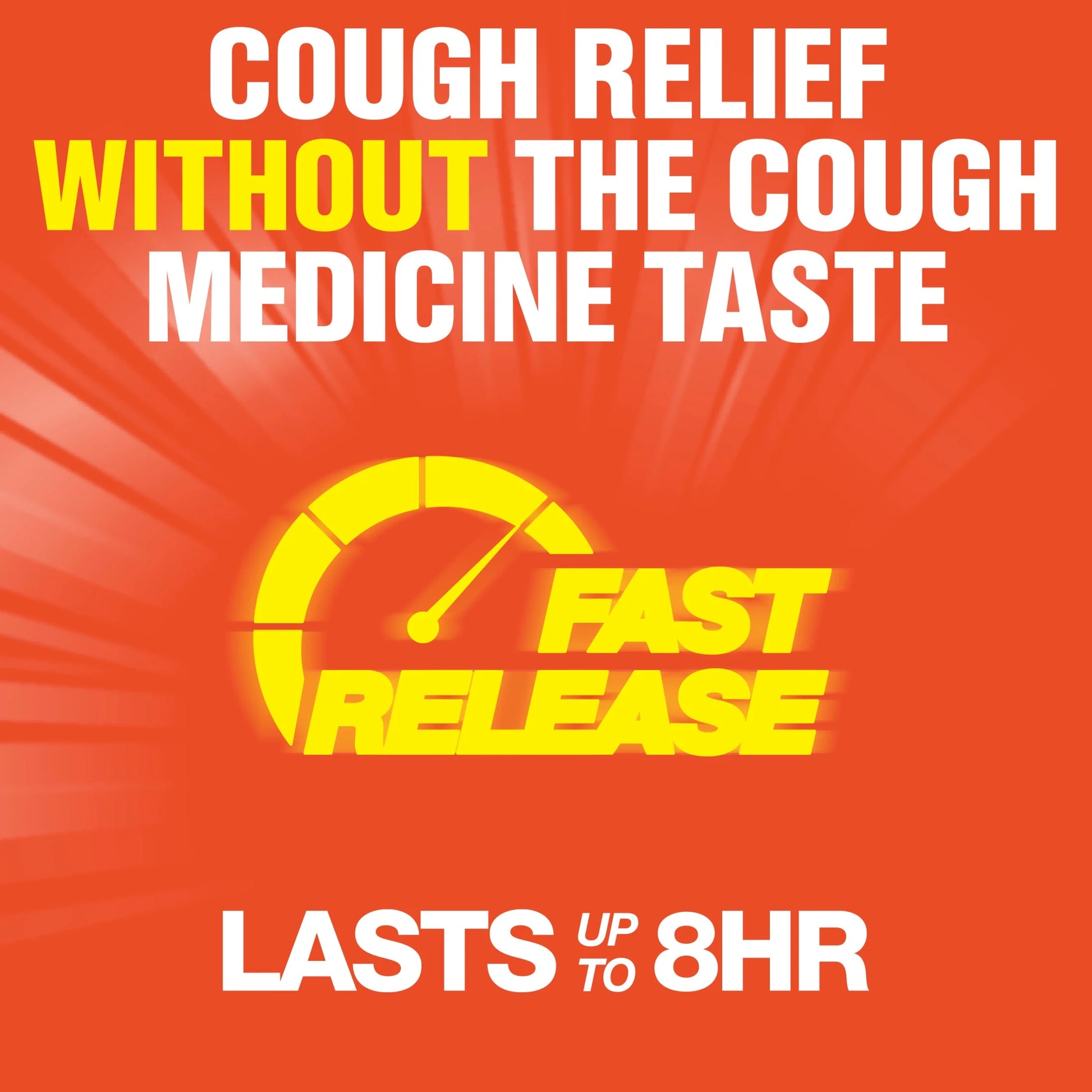 Maximum Strength  Cough Suppressant, Fast Release Caplets, Lasts up to 8 Hour Day or Night, 20 Count.