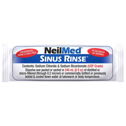 Nasaflo Clear Neti-Pot Nasal Wash System with 50 Premixed Packets