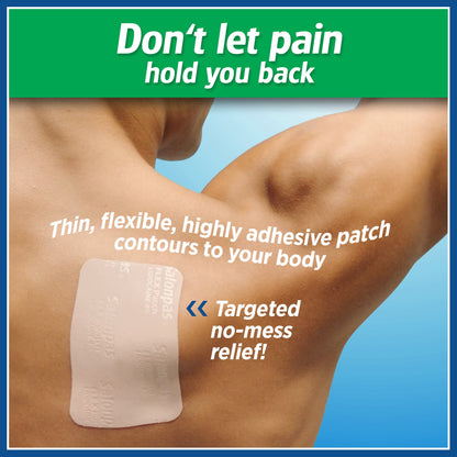 Flexible Pain Relief Patch Lidocaine 4%, 8 Hours, Thin, 7 Count