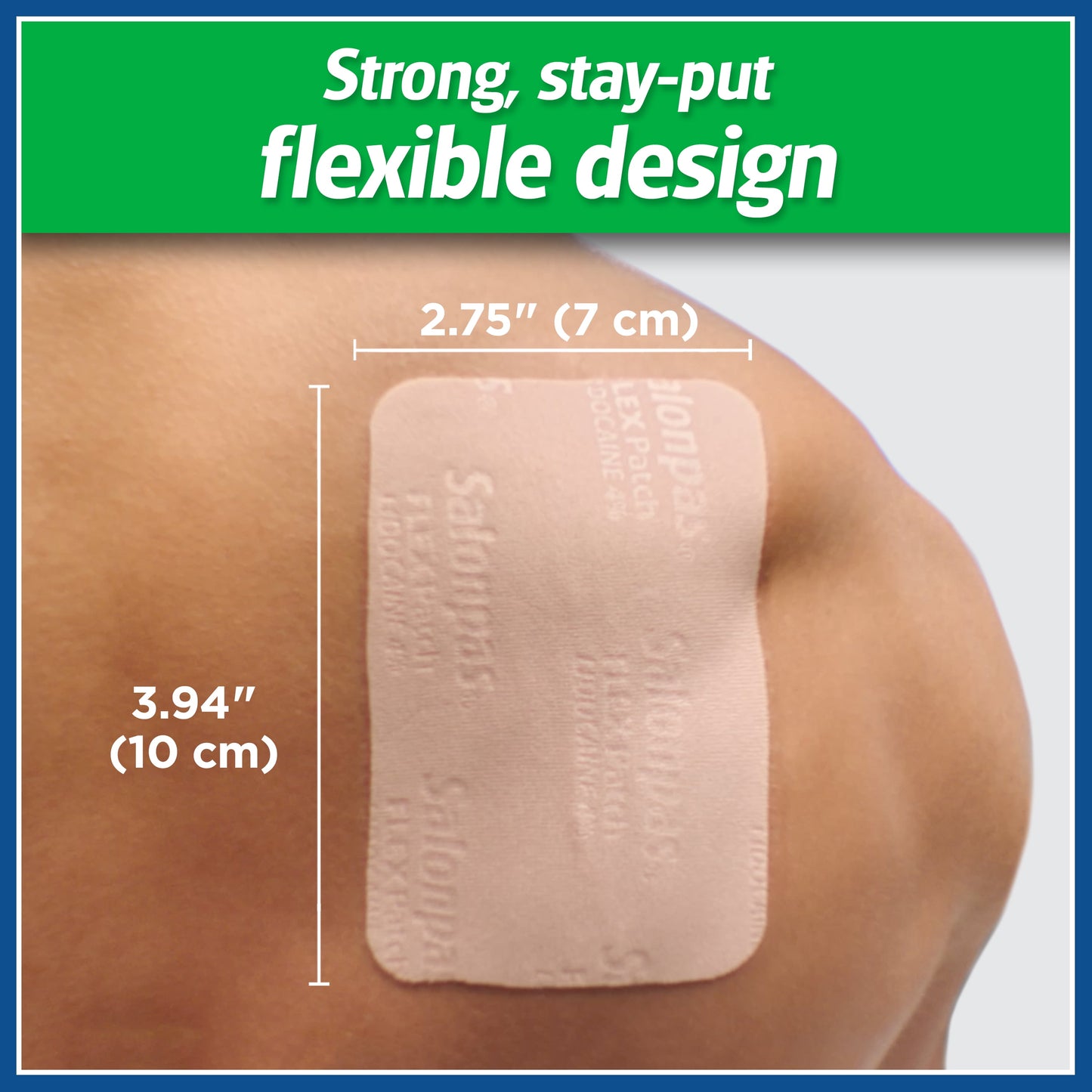 Flexible Pain Relief Patch Lidocaine 4%, 8 Hours, Thin, 7 Count